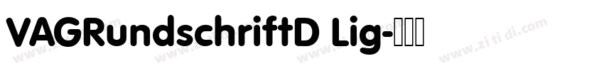 VAGRundschriftD Lig字体转换